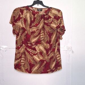 Cimmaron Plus Women's Vintage Top Office Siren Sparkly Eveningwear Shear 18/20